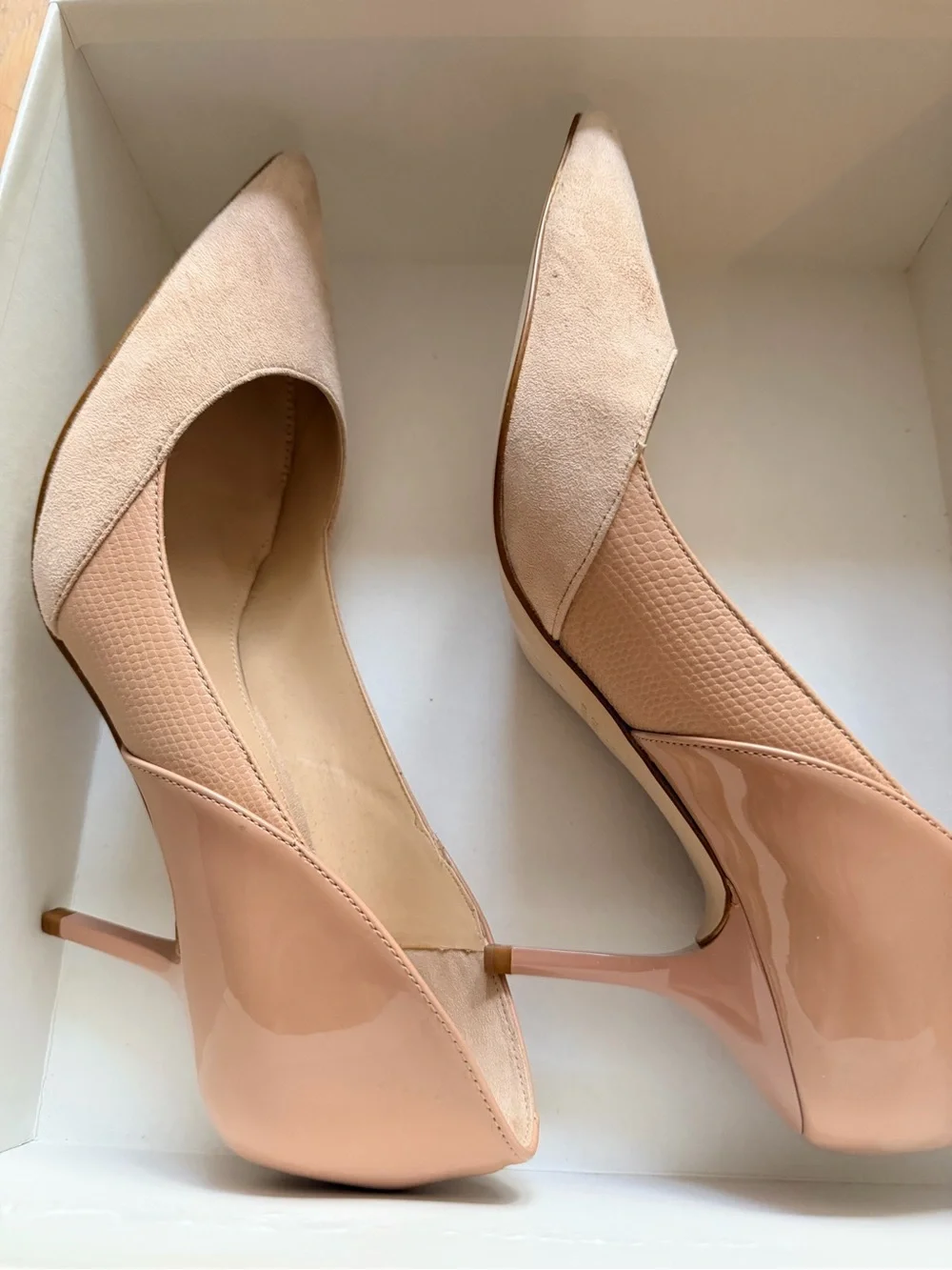 Zara Blush Nude Pointed-Toe Pumps S10/41